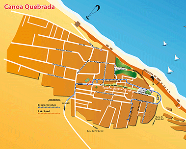 Mapa de Canoa Quebrada